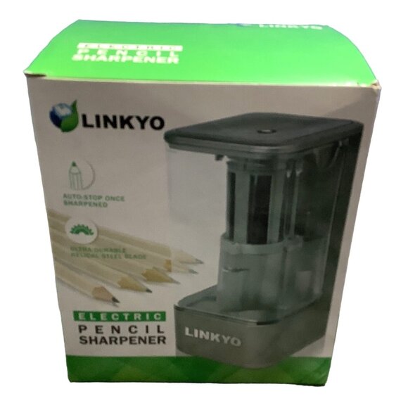 Linkyo Electric Pencil Sharpener Auto Stop Durable Office School Work - Picture 2 of 5